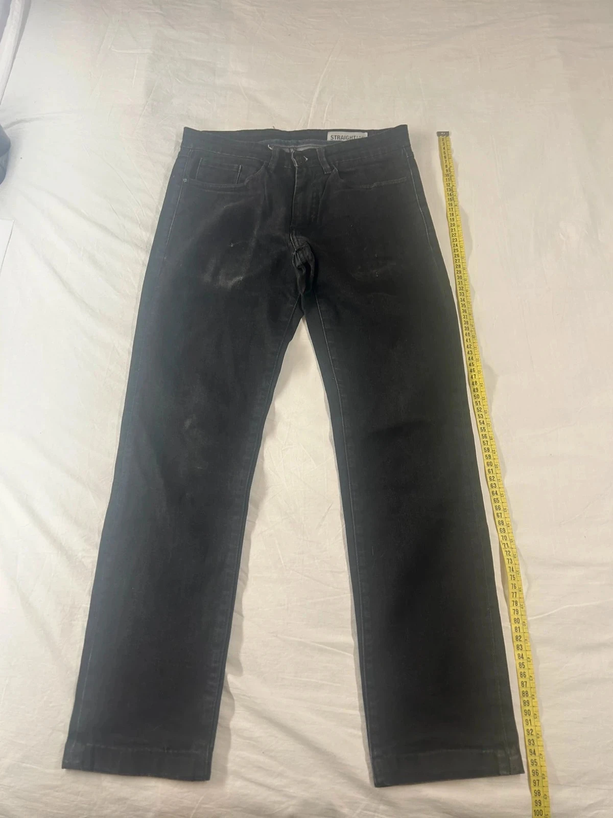 Jean noir coupe droite Jules w29 l34
